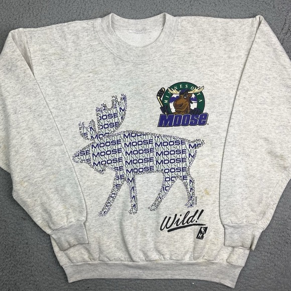 Other - Vintage 90s Minnesota Moose IHL Pullover Crew Neck Sweatshirt Sweater Small‎